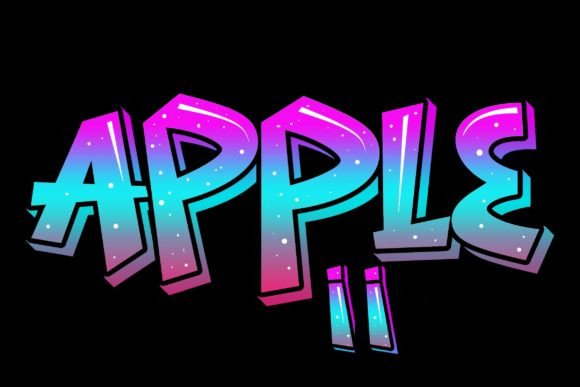 Apple II Font for Creative Projects