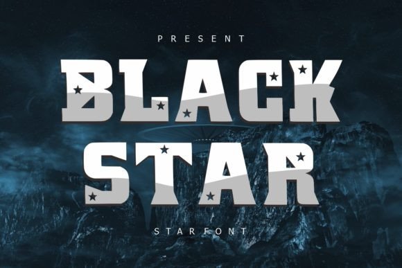 Black Star Font for Creative Makers