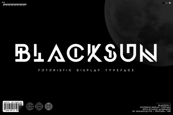 Blacksun: A Futuristic Display Font