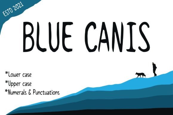 Blue Canis Font for Creative Makers