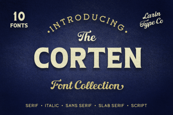 Corten: A Vintage Font for Timeless Design