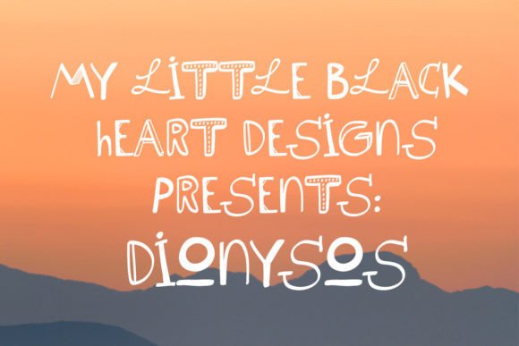 Dionysos: A Playful Display Font