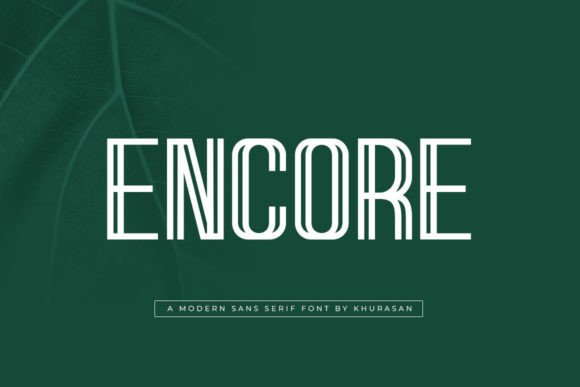 Encore Font for Creative Projects