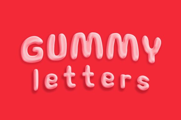 Gummy Letter Font for Creative Projects