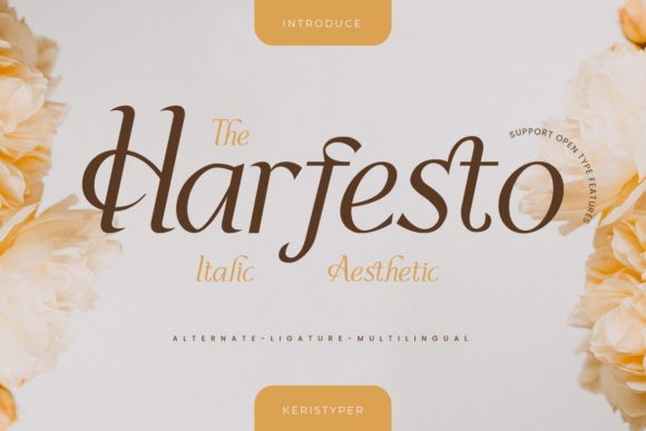 Harfesto: A Elegant Display Font