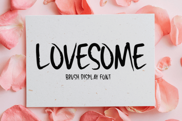 Lovesome: A Fun Brush Font for Creative Projects