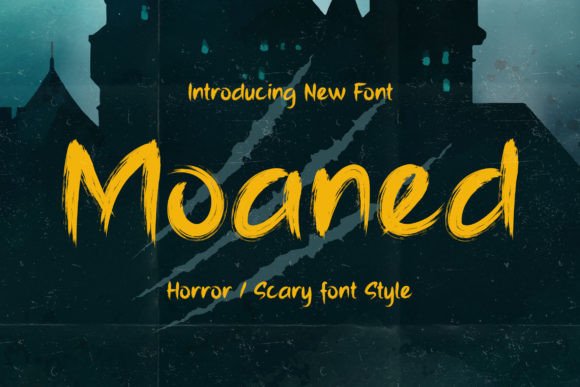 Moaned: A Dark Display Font for Creative Projects
