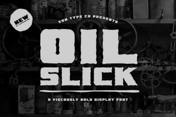 Oil Slick Font for Bold Design
