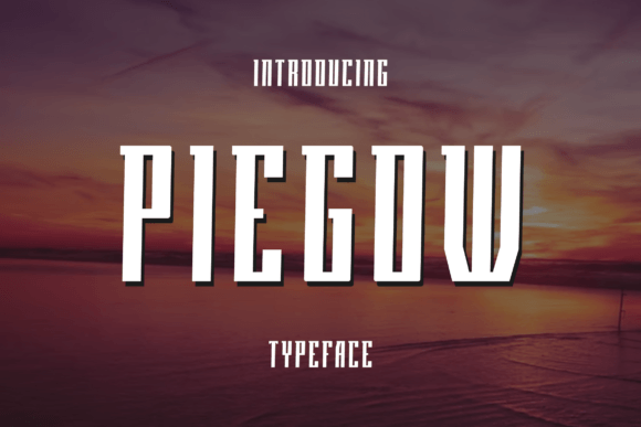 Piegow Font for Creative Makers