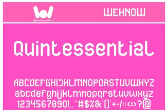 Quintessential: A Display Font for Editorial Impact