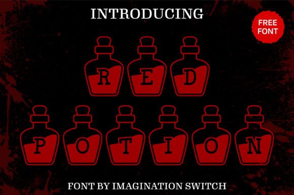 Red Potion Font for Editorial Design