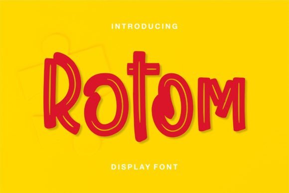 Rotom: A Bold Display Font for Creative Projects