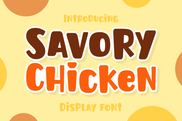 Savory Chicken Font for Creative Projects