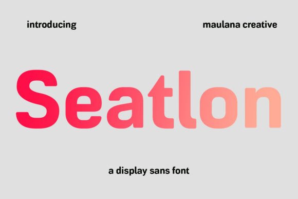 Seatlon: A Modern Display Font