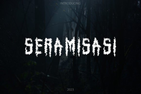 Seramisasi: A Spooky Display Font