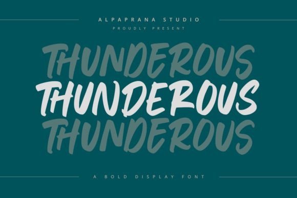 Thunderous Font for Bold Campaigns