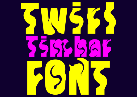 Twirl Timhar: A Whimsical Display Font